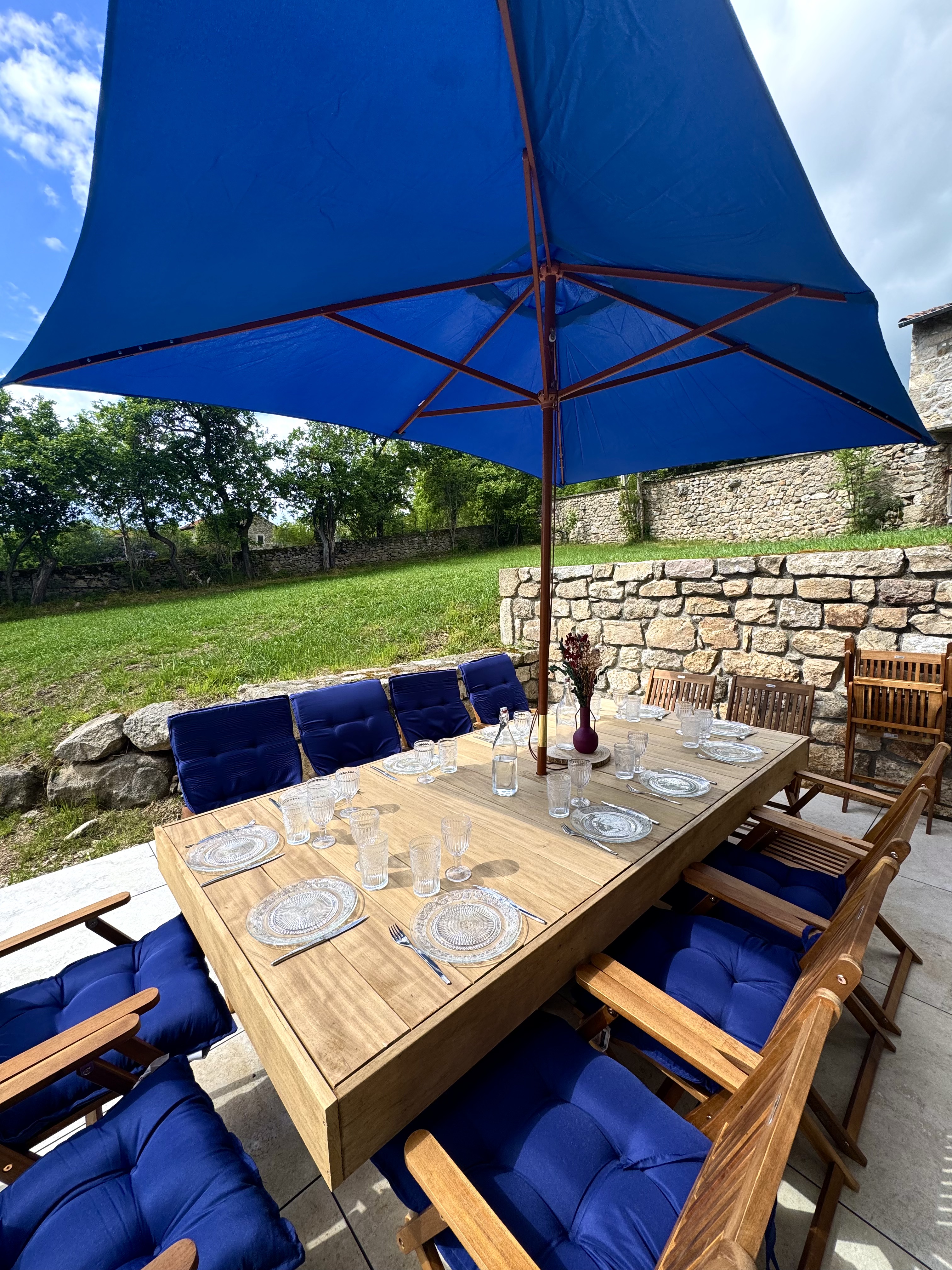 Terrasse et repas en extérieur